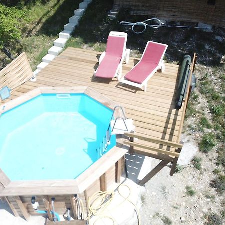 Chalet Sur Pilotis Avec Piscine Privee Lucéram Exterior foto
