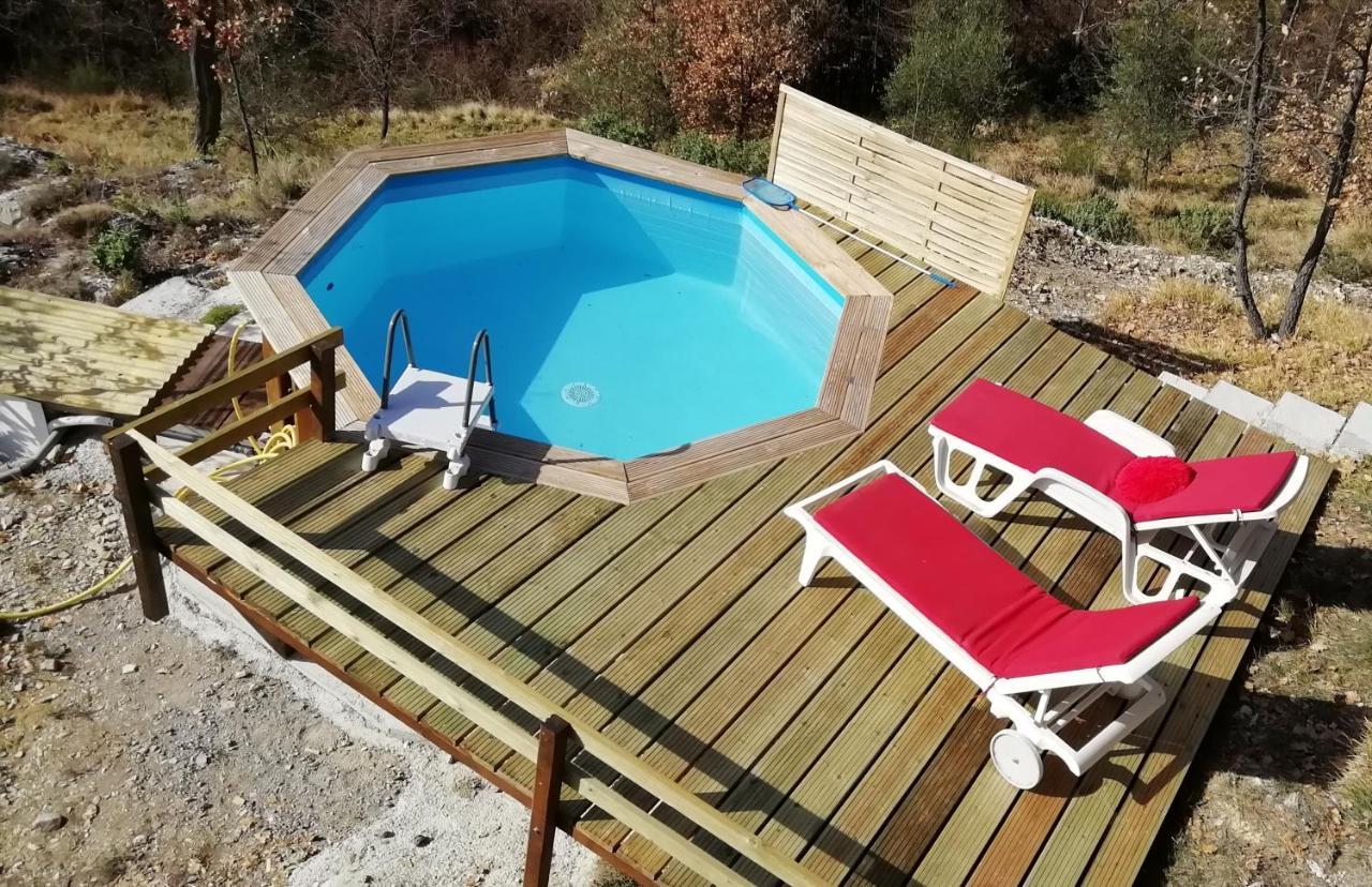 Chalet Sur Pilotis Avec Piscine Privee Villa Lucéram Exterior foto